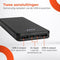 Nuvance Powerbank 10000 mAh - Snellader - 4 Poorten - Zwart