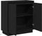 vidaXL - Dressoir - met - LED - Zwart - Eiken - 71x34,5x75 - cm - Gelaagd - Hout