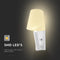 V-TAC VT-80062-W - LED Nachtlampje - 2W 60 Lumen 3000K - Wit