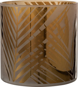 J-Line windlicht Safari - glas - beige - extra large