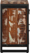 vidaXL - Nachtkastje - 40x30x50 - cm - massief - gerecycled - hout - meerkleurig
