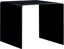 vidaXL - Salontafel - 50x50x45 - cm - gehard - glas - zwart