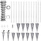 vidaXL - Gaashek - met - palen - 25x1,5 - m - gegalvaniseerd - staal
