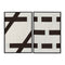 Schilderij Home ESPRIT Wit Donker grijs Modern Stads 60 x 3 x 90 cm (2 Stuks)