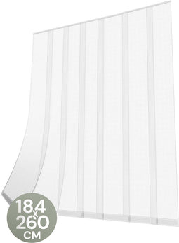 O'DADDY® Lamellenhor - Vliegengordijn - Zelfsluitend - Wit - 184x260 cm