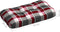 vidaXL - Palletkussens - 5 - st - ruitpatroon - stof - rood