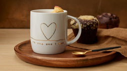 ASA - Linia - Koffiekop - The One I love - Porselein - Wit