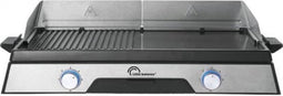 Little Balance 8735 - Elektrische plancha/bakplaat/BBQ - 2200 Watt - 2 onafhankelijke zones - PFAS vrij