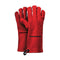 Feuermeister BBQ handschoen Premium BBQ leder rood maat 12