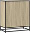 vidaXL - Dressoir - 68x35x76 - cm - bewerkt - hout - sonoma - eikenkleurig