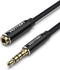 Vention BHCBF audio kabel 1 m 3.5mm TRRS Zwart