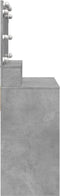 vidaXL - Kaptafel - met - LED - 80x41x134,5 - cm - betongrijs