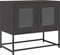 vidaXL - Tv-meubel - 68x39x60,5 - cm - koudgewalst - staal - zwart