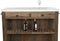 Home ESPRIT - Keukenmeubilair - Gerecycled Hout Marmer 120 x 60 x 97 cm - Wit Natuurlijk