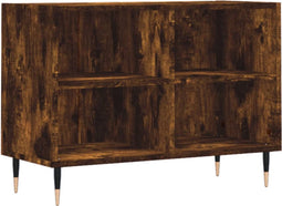 vidaXL - Tv-meubel - 69,5x30x50 - cm - bewerkt - hout - gerookt - eikenkleurig