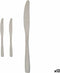 Messen Set 55,5 x 2 x 0,5 cm Zilverkleurig Roestvrij staal (12 Stuks)