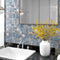 vidaXL Mozaïektegels 11 st zelfklevend 30x30 cm glas rood