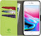 iMoshion Hoesje Geschikt voor iPhone SE (2022) / SE (2020) / 8 / 7 Hoesje Met Pasjeshouder - iMoshion Uitneembare 2-in-1 Luxe Bookcase - Groen