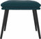 vidaXL - Voetenbank - 45x29,5x35 - cm - fluweel - blauw