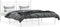 vidaXL - Bedframe - met - hoofdbord - metaal - wit - 160x200 - cm
