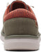 Clarks Cantal Low - Lage sneakers - Lichtgewicht zool - Olive Combi - Maat 44