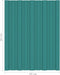 vidaXL - Dakpanelen - 12 - st - 100x45 - cm - gegalvaniseerd - staal - groen