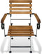 vidaXL - Tuinstoelen - inklapbaar - 2 - st - staal - en - massief - acaciahout