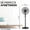 AirKing 3-in-1 Statiefventilator - Staand met 3 Snelheden en Afstandsbediening - Zwart