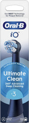 Oral-B iO - Ultimate Clean vervangborstels - 100% meer plakverwijdering - Zwart (3 stuks)