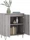 vidaXL - Dressoir - 60x35x70 - cm - bewerkt - hout - grijs - sonoma - eikenkleurig