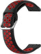 Siliconen Sport Air Bandje Geschikt voor Samsung Galaxy Watch 5 / Pro / 4 / 3 / Active 2 - Zwart / Rood
