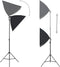 vidaXL - Fotostudioset - met - softboxlampen, - achtergrond - en - reflector
