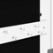 vidaXL - Sieradenkast - met - spiegel - en - LED - wandgemonteerd - wit