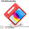 imoshion Tablet Hoes Kinderen - Geschikt voor iPad 11 (2025) 11 inch / 10e generatie (2022) 10.9 inch - Kidsproof Backcover met handvat - Rood