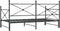 vidaXL - Slaapbank - onderschuifbed - zonder - matras - 107x203 - cm - staal - zwart
