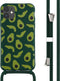 iMoshion Hoesje Geschikt voor iPhone 11 Hoesje Met Koord - iMoshion Siliconen design hoesje met koord - Groen / Avocado Green
