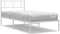 vidaXL - Bedframe - met - hoofdbord - metaal - wit - 80x200 - cm