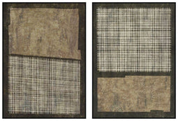 Home ESPRIT - Schilderij Modern Stads - Bruin Zwart 100 x 4 x 140 cm (2 stuks)
