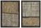 Home ESPRIT - Schilderij Modern Stads - Bruin Zwart 100 x 4 x 140 cm (2 stuks)