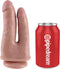 Pipedream King Cock Dubbele Dildo Double Penetrator met Zuignap - 22cm - beige