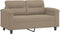 vidaXL - Tweezitsbank - 120 - cm - microvezelstof - taupe