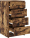 vidaXL - Dressoir - Rook - Eiken - 40x41x75 - cm - Geengineerd - Hout