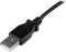 StarTech.com USBAMB1MU - 1 m mini USB-kabel A-naar-mini-B met opwaartse hoek - Zwart