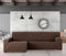 Hoes voor chaise longue met lange armleuning links Eysa TROYA Bruin 170 x 110 x 310 cm