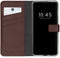 Selencia iPhone 13 Mini - Echt Lederen Bookcase - 3 Pashouders - Bruin