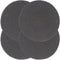 vidaXL - Placemats - 4 - st - rond - 38 - cm - katoen - effen - donkergrijs