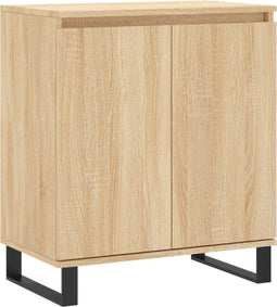 vidaXL - Dressoir - 60x35x70 - cm - bewerkt - hout - sonoma - eikenkleurig