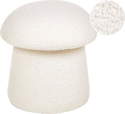 TIOGA - Poef - Gebroken wit - Bouclé
