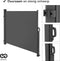 Infinity Goods - Verstelbaar Windscherm - 300 x 160 cm - Uitschuifbaar - Weerbestendig - Antraciet