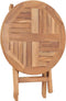 vidaXL - Tuintafel - inklapbaar - 45 - cm - massief - teakhout